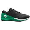 Image de WILSON Rush Pro Ace Clay Chaussures de Tennis Homme, Ajustement Sûr et Soutien Dynamique, Mesh Respirant, Idéales pour Les Courts en Terre Battue, Couleur: Noir/Bosphorus/Blanc, Taille : 10.5