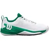 Image de WILSON Rush Pro 4.5 Clay Chaussures de Tennis Homme, Mesh Respirant, Soutien Exceptionnel et Résistance à l'abrasion, Amorti Léger, Couleur: Blanc/Bosphorus/Noir, Taille : 9.5