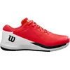 Image de WILSON Rush Pro Ace Clay Chaussures de Tennis Homme, Ajustement Sûr et Soutien Dynamique, Mesh Respirant, Idéales pour Les Courts en Terre Battue, Couleur : Infrarouge/Blanc/Noir, Taille : 8.5
