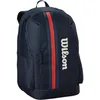 Image de Wilson Team, Sac à Dos, Doté d'un Design Respirant, Fermeture Eclair Sécurisée, Pochette Matelassée et de Bretelles Personnalisables, Couleur : Bleu Marine