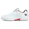 Image de WILSON Rush Lite 5 Chaussures Tennis Homme, Blanc/Baie/Corail, T. 45 1/3