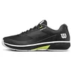 Image de WILSON Rush Lite 5 Chaussures Homme, Noir/Blanc/Jaune, T. 45 1/3