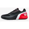 Image de Chaussures de tennis multicourt homme, Rush Pro 5 noir rouge blanc