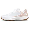 Image de WILSON Hurakn Lite Chaussures Padel Femme, Blanc/Argent, T. 39 1/3