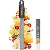 Image de Microplane Râpe à zesteur en couleur Noir pour agrumes, parmesan, gingembre, chocolat et noix de muscade avec lame fine - Fabriqué aux États-Unis
