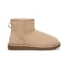 Image de UGG pour femme. 1016222 Bottines en cuir Classic Mini II sable (36), Plat, 1 à 3 cm, Aucun, Casuel