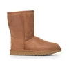 Image de UGG pour femme. 1016223 Classic Short Bottes II chesnut (37), Cuir, Marron, Plat, Aucun, Casuel