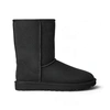 Image de UGG pour femme. 1016223 Bottines Classic Short II en cuir noir (37), Plat, Aucun, Casuel