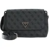 Image de GUESS Meridian Flap Crossbody Bag Coal Logo
