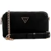 Image de GUESS Daryna Status Sac à main à bandoulière pour femme, noir, One Size, Daryna Status Sac à bandoulière