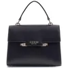 Image de GUESS Sac à main élégant, noir, design classique avec fermeture métallique, EST 1981, Noir