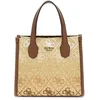 Image de GUESS Silvana Mini fourre-tout 2 compartiments pour femme avec logo Cognac Taille unique, Logo Cognac, Taille unique