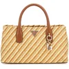 Image de GUESS Simona Satchel Bag Natural/Cognac