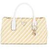 Image de GUESS Simona Satchel Bag Natural/White