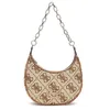Image de GUESS Circe Hobo Shoulder Bag Latte Logo