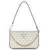 Image de GUESS G Wave II Mini Top Zip Shoulder Bag Stone Logo