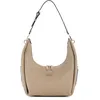 Image de GUESS Phoebe Hobo Shoulder Bag, Sac à bandoulière Femme, Logo Simply Taupe, Taille Unique