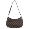 Image de GUESS Noelle II Top Zip Shoulder Bag Brown Logo