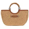 Image de GUESS sac à épaule sac à main Siria Girlfriend Satchel Bag Natural/Caramel marron clair