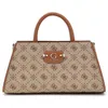 Image de GUESS Femme Neda Girlfriend Satchel Sac à Main, Logo Latte, Taille Unique