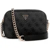 Image de GUESS Noelle II Crossbody Camera, Sac à bandoulière Femmes, Logo Charbon, Taille Unique