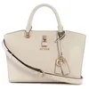 Image de GUESS Queensland Luxury Satchel Cream White/Taupe