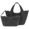Image de GUESS Calista 2 in 1 Mini Tote, Sac fourre-Tout, bandoulière Femme, Noir, Taille Unique
