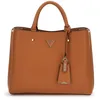Image de GUESS sac à épaule Meridian II Girlfriend Satchel Cognac brun