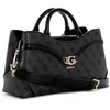 Image de GUESS sac à main sac à épaule bandoulière Dea Girlfriend Satchel Coal Logo gris foncé