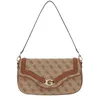 Image de GUESS sac à épaule Dea Flap Shoulder Bag Latte Logo beige