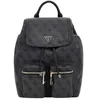 Image de GUESS sac à dos de loisirs Manhattan II Flap Backpack Coal Logo gris foncé