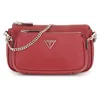 Image de GUESS sac à épaule bandoulière Noelle II Double Pouch Crossbody Bag Garnet rouge foncé