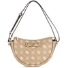 Image de GUESS sac à épaule bandoulière Silia Mini Convertible Shoulder Bag Biscotti Logo taupe
