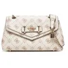 Image de GUESS sac à épaule bandoulière Silia Convertible Xbody Flap Bag Biscotti Logo taupe