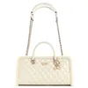 Image de GUESS sac à main sac à épaule Christi Shoulder Satchel Bag Bone écru