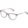 Image de CAROLINA HERRERA Vhe878v5304al Monture de lunettes pour femme, gris, 53/17/140, gris, 53/17/140