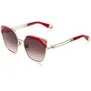 Image de Furla Sfu690v Lunettes Shiny Light Gold 58 pour femme, Doré clair brillant, 58
