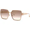 Image de PHILIPP PLEIN SPP122W Lunettes Shiny Rose Gold 65 pour femme, Or rose brillant, 65