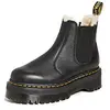 Image de Dr. Martens 2976 GAUCHO Bottines Chelsea unisexes pour adulte, noir/argenté, 36 EU