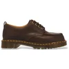 Image de Dr Martens pour homme. 43348200 Mocassins en cuir Lowell à 4 ?illets marron (43), Plat, Lacets, Casuel