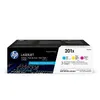 Image de Cartouches de toner HP 201X - Pack de 3 couleurs grande capacité authentiques pour Color LJ Pro M252/M274/M277