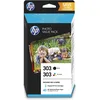 Image de HP 303 Value Pack Photo noir/trois couleurs (40 feuilles, 10 x 15 cm) (Z4B62EE) 200 pages encre Noir, 165 pages couleur Cyan/Magenta/Jaune/Noir