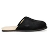 Image de UGG pour homme. 1101111 Chaussons en cuir noir Scuff (41), Plat, Aucun, Homewear