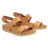 Image de Timberland Malibu Waves 2-Band Slide, Mules Femme, Marron (Saddle Naturebuck F13), 38.5 EU