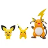 Image de Pokèmon PKW2778 Select Lot de 3 Figurines Pichu et Pikachu et Raichu de 7,6 cm, Evolution Multipack Style 2