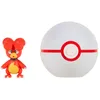 Image de Pokémon Magby et Honor Ball Clip  N’ Go - Comprend Une Figurine de Combat de 5 cm et Un Accessoire Honor Ball.