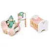 Image de Tender Leaf Meubles de Poupées: Salle DE BÉBÉ 15x13x8cm, en Bois, en boîte 26,7x9,7x21,2cm, 3+