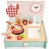 Image de Jouet dînette en bois Kitchenette pliante Tender Leaf Toys® - Jouets