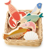 Image de Jouet en bois Dinette Marchande Panier osier Poissonnier Tender Leaf