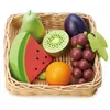 Image de Jouet Dinette en bois Marchande Panier Osier Fruits Tender Leaf